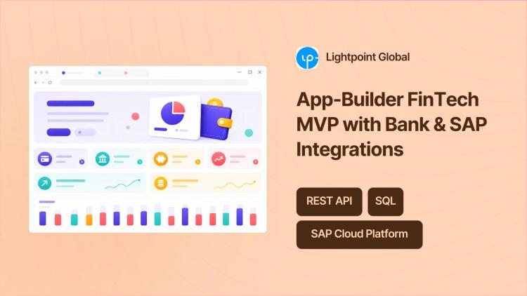 Preview of the FinTech MVP Development for App-Builder Company