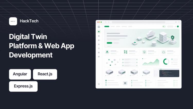 Preview of the Digital Twin Platform & Web App Development
