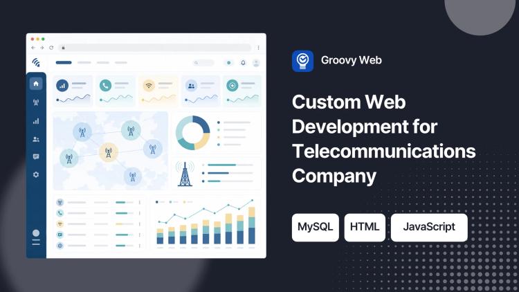 Preview of the Custom Web Development for Telecommunications Company