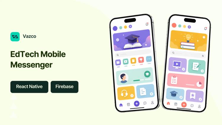 Preview of the EdTech Mobile App — Real-Time Messenger (React Native)