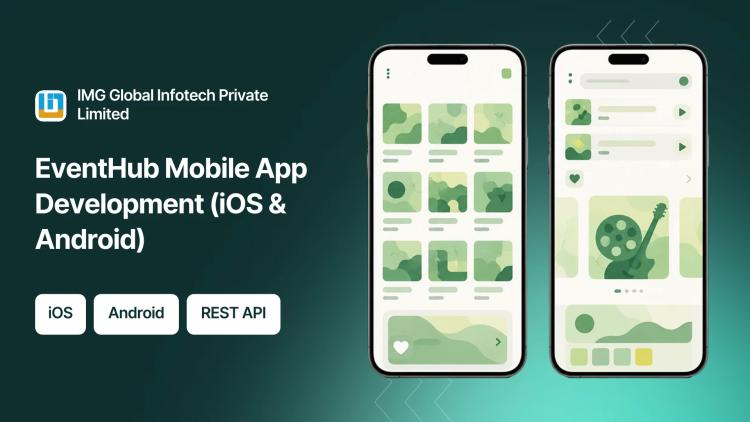 Preview of the EventHub Mobile App Development (iOS & Android)