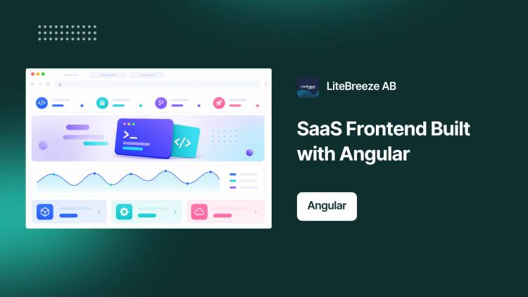 Preview of the Angular Frontend for Portalo's SaaS Platform