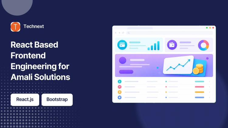 Preview of the React Frontend Implementation for Amali Solutions
