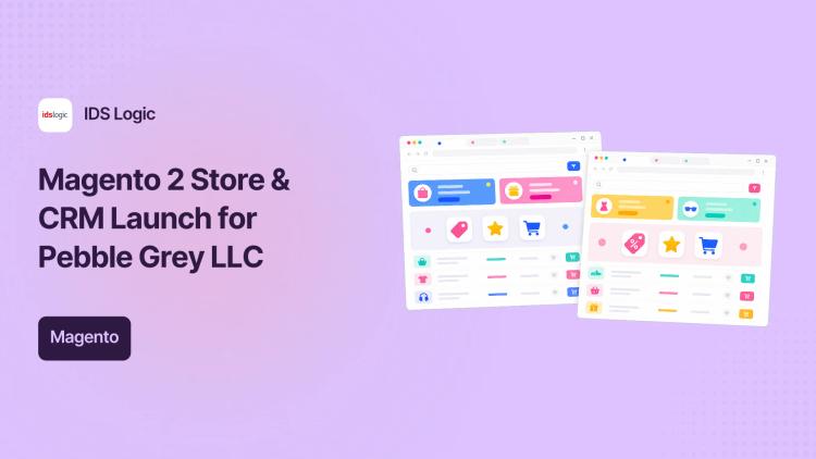 Preview of the Magento 2 E-commerce Website & CRM for Pebble Grey LLC