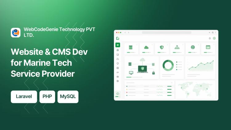 Website & CMS Dev for Marine Tech Service Provider image