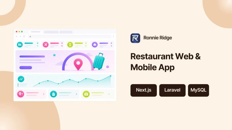 Preview of the Restaurant Website and Mobile App Development