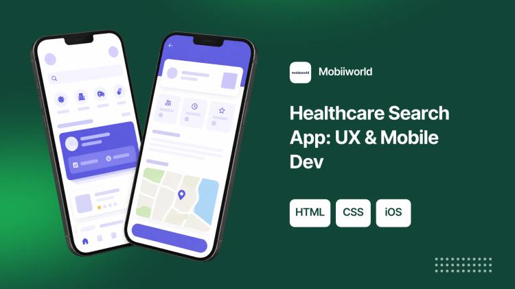 Preview of the Doctor & Hospital Search Platform — UX and Mobile App Development