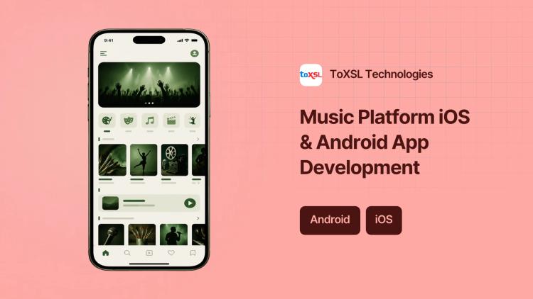 Preview of the Music Platform iOS & Android App Development