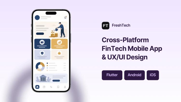 Preview of the Cross-Platform FinTech Mobile App & UX/UI Design