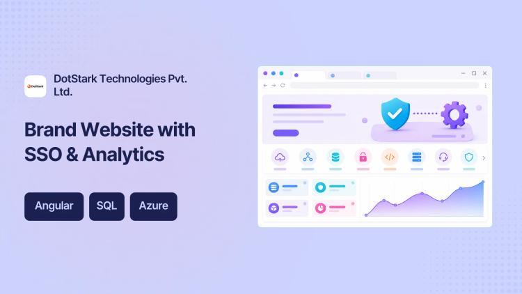Brand Website with SSO and Analytics for IT Company image