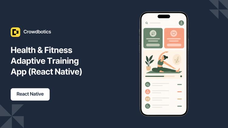 Preview of the Health & Fitness Adaptive Training App (React Native)