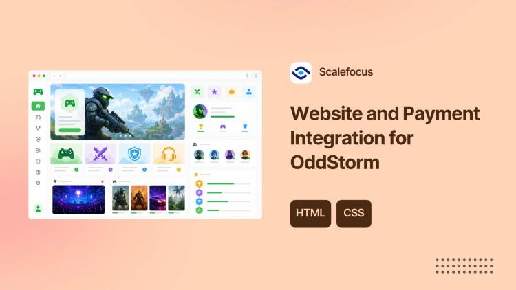 Preview of the Website and Payment Integration for OddStorm