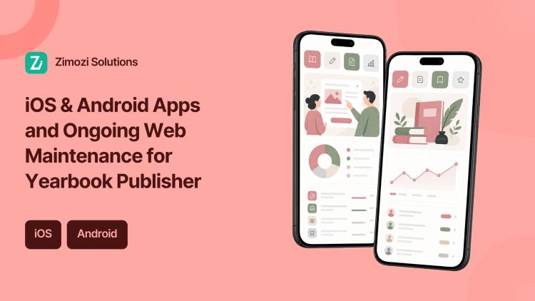 Preview of the iOS & Android Apps and Ongoing Web Maintenance for Yearbook Publisher