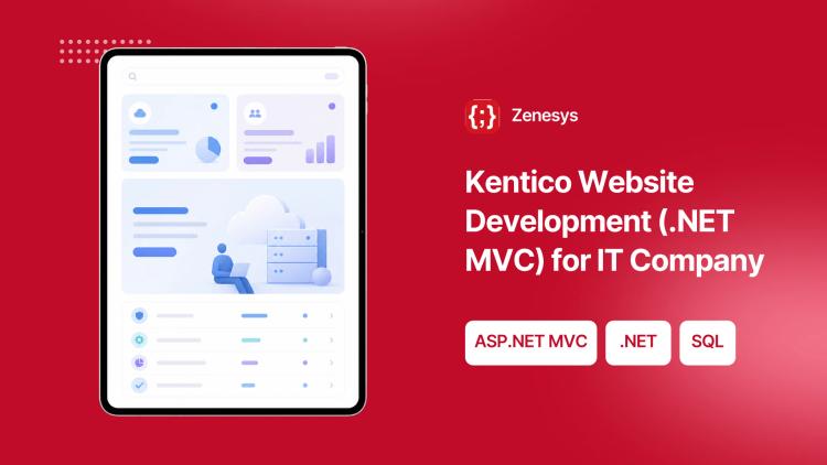 Preview of the Kentico Website Development (.NET MVC) for IT Company
