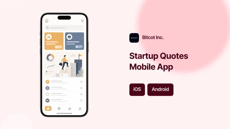 Preview of the iOS & Android Quotes App for Startup Founders