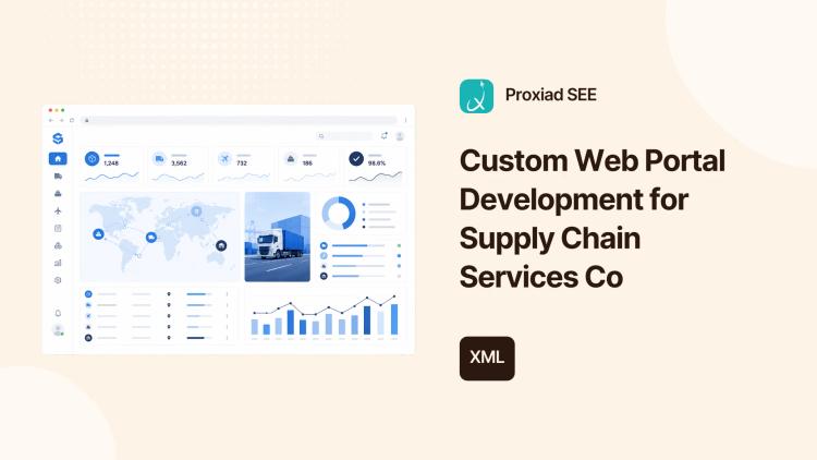 Preview of the Custom Web Portal Development for Supply Chain Services Co