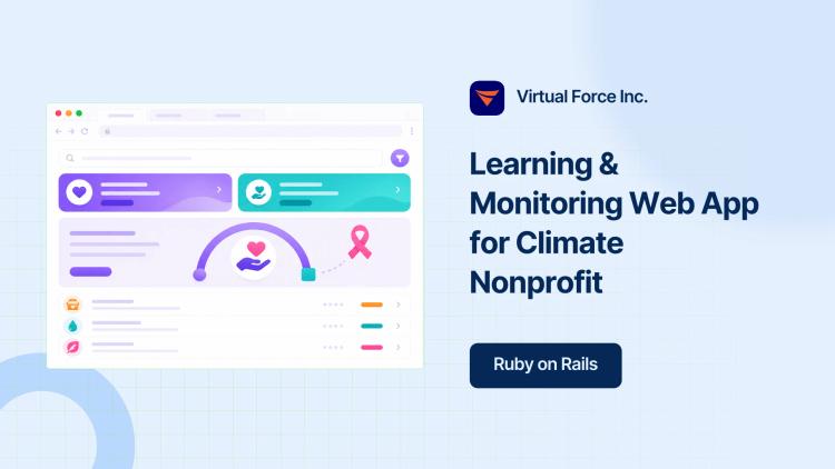 Preview of the Learning & Monitoring Web App for Climate Nonprofit