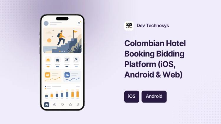 Preview of the Colombian Hotel Booking Bidding Platform (iOS, Android & Web)