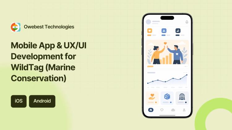 Preview of the Mobile App & UX/UI Development for WildTag (Marine Conservation)