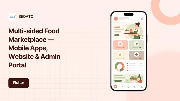 Preview of the Multi-sided Food Marketplace — Mobile Apps, Website & Admin Portal