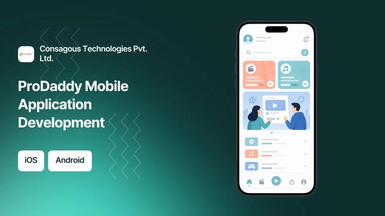 Preview of the ProDaddy Mobile Application for iOS and Android Platforms