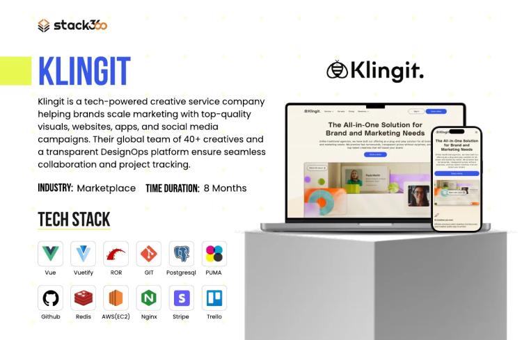 Preview of the Klingit: DesignOps Creative Services Platform