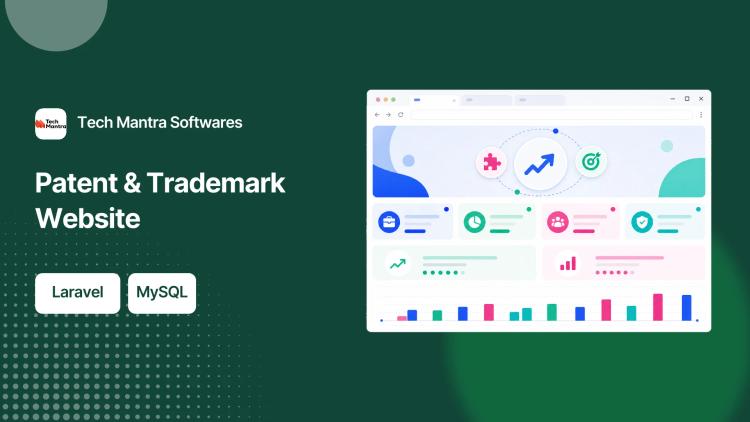 Preview of the Website Development for Patent & Trademark Company