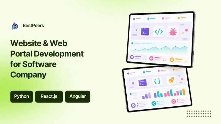 Preview of the Website & Web Portal Development for Software Company