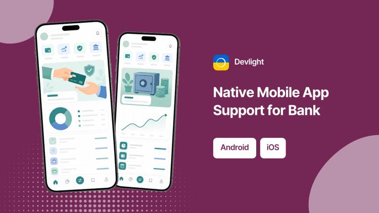 Preview of the Native Mobile App Development & Staff Augmentation for Ukrainian Bank