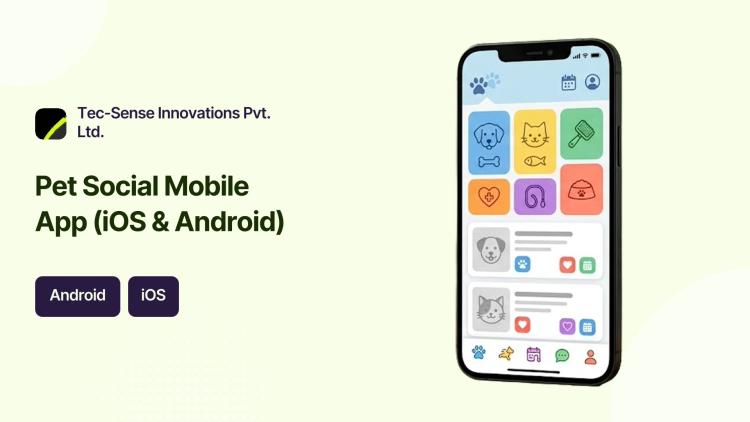 Preview of the Mobile App Dev for Pet Social Platform