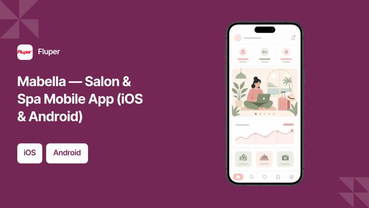 Preview of the Mabella — Salon & Spa Mobile App (iOS & Android)