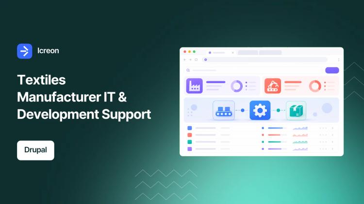 Preview of the Development & IT Support for Textiles Manufacturer (Website & Intranet)