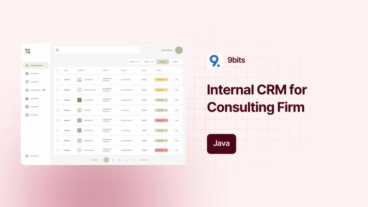 Preview of the Internal Java CRM for Management Consulting Firm