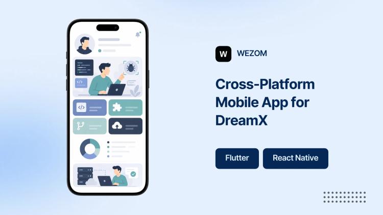 Preview of the Cross-Platform Mobile App for UX/UI Design Firm