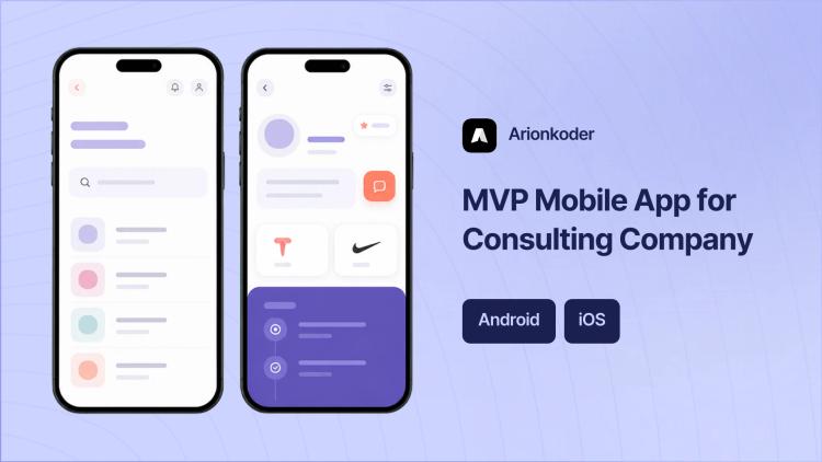 Preview of the MVP Mobile App for Consulting Company