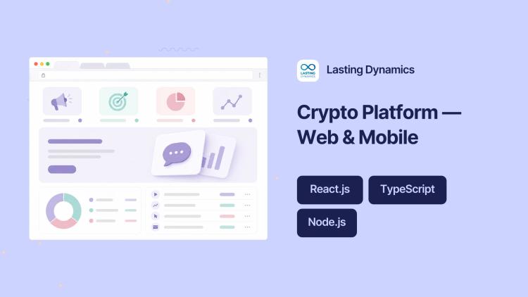 Cryptocurrency Web & Mobile Platform (React/Node.js) image