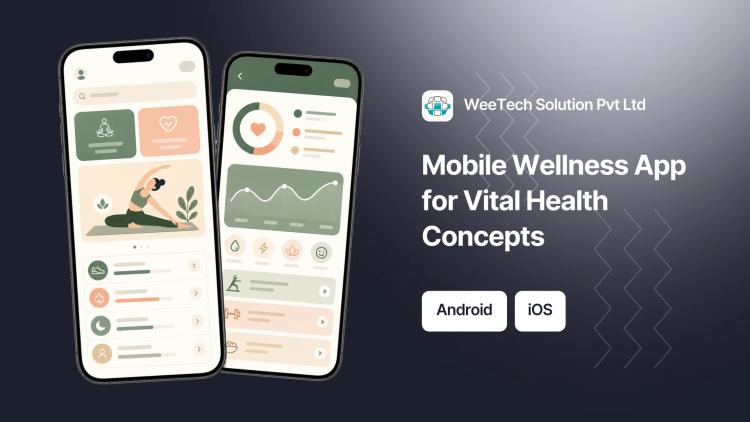 Mobile Wellness App for Vital Health Concepts image