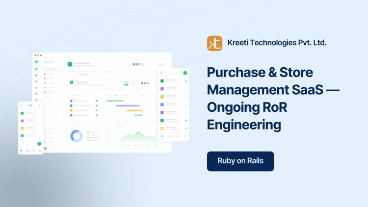 Preview of the Purchase & Store Management SaaS — Ongoing RoR Engineering
