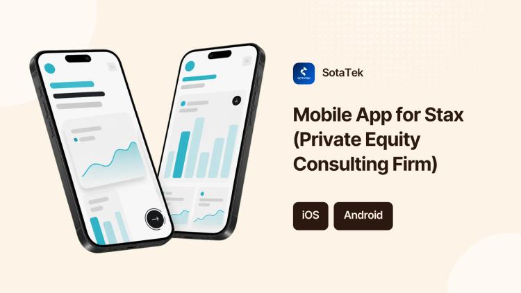 Preview of the Mobile App for Stax (Private Equity Consulting Firm)