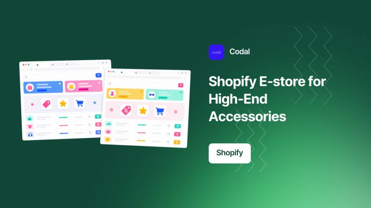 Preview of the Shopify E‑commerce Site and Branding for High‑End Accessories Startup