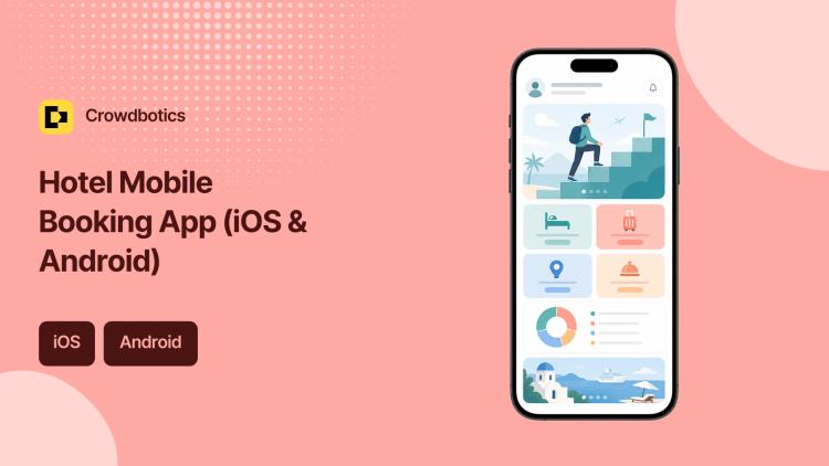 Preview of the Hotel Mobile Booking App (iOS & Android)
