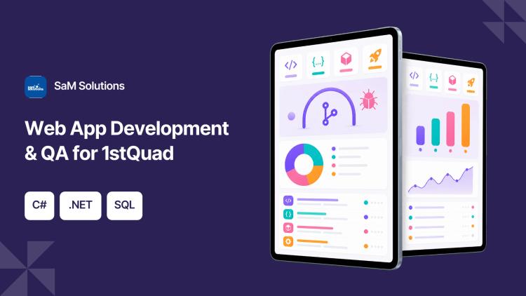 Web App Development & QA for 1stQuad image