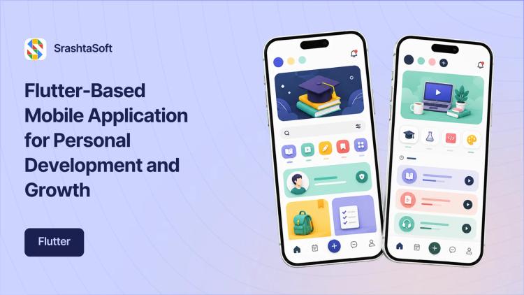 Preview of the Flutter Mobile App for Personal Development Startup