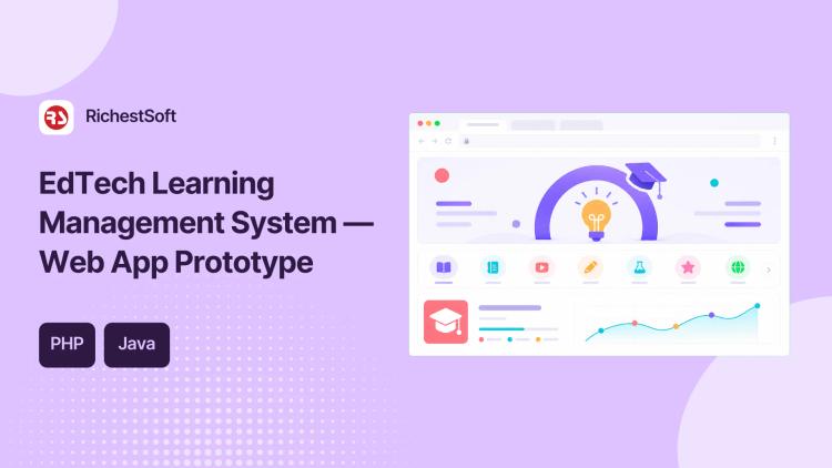 Preview of the EdTech Learning Management System — Web App Prototype