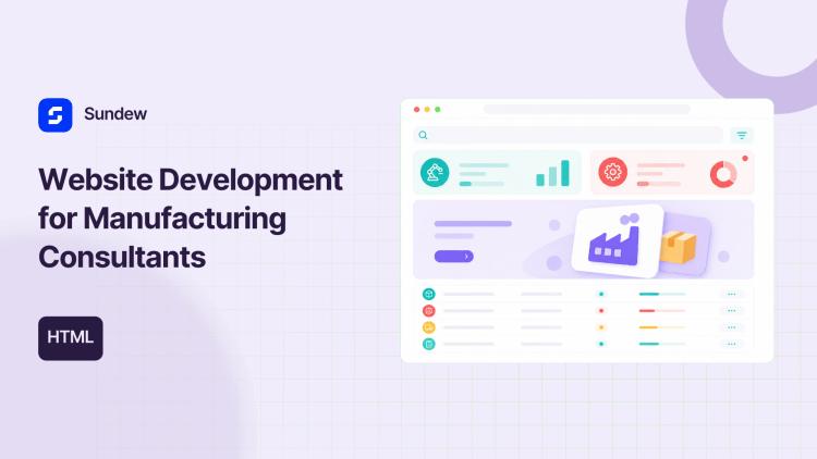 Preview of the Website Development for Manufacturing Consultants