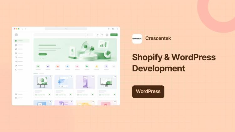 Preview of the Shopify & WordPress Development with SEO for Digital Marketing Agency