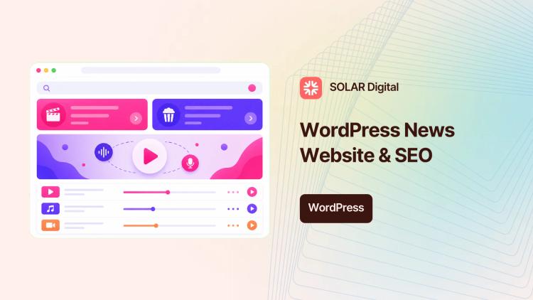 Preview of the WordPress News Website Development & SEO for Media Company