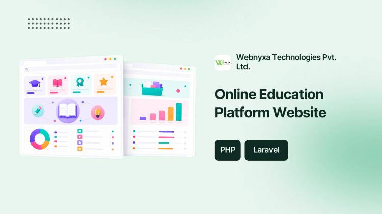 Preview of the Education Platform Website Development