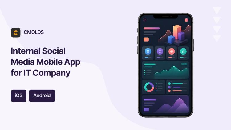 Preview of the Internal Social Media Mobile App for IT Company
