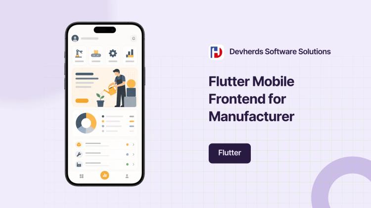 Preview of the Mobile App Frontend for Manufacturing Company